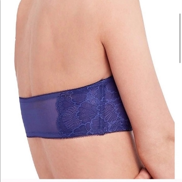 Intimately Free People Blue Malinda Bandeau Bra - Picture 3 of 12